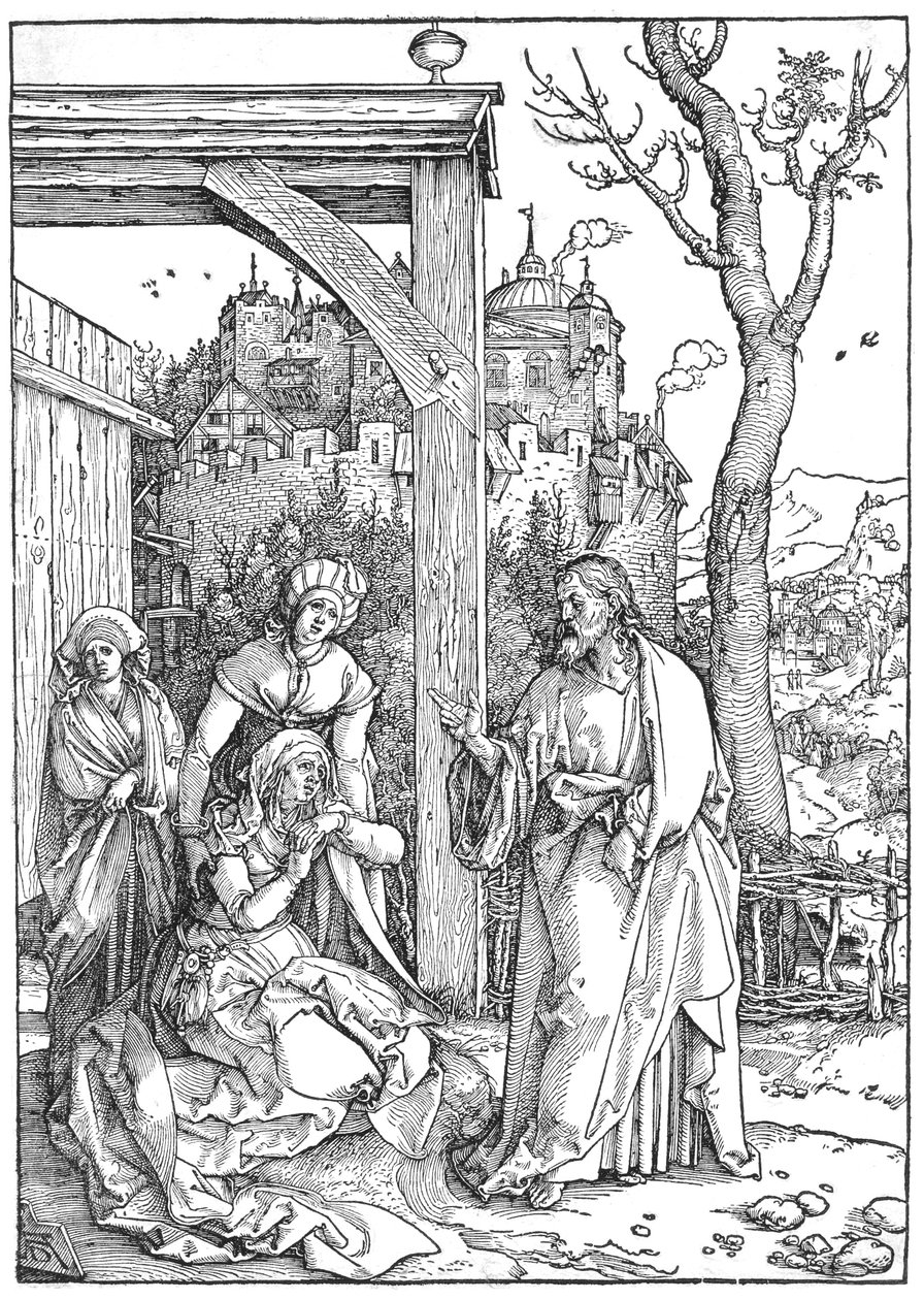 Kristus hyvästelee äitinsä tekijältä Albrecht Dürer