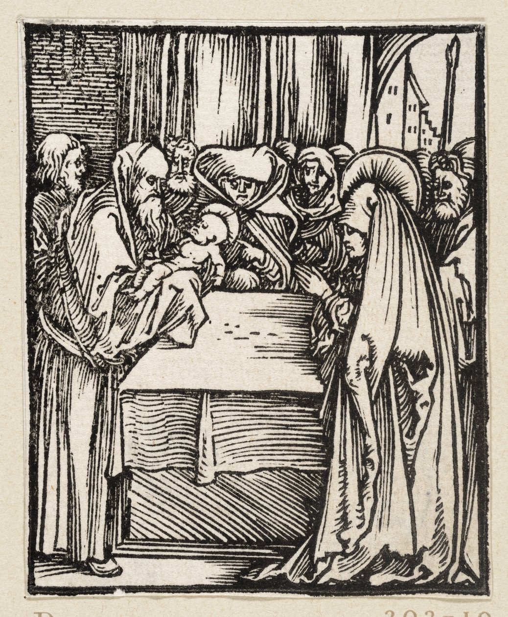 Kristuksen tuominen temppeliin (43 uskonnollista aihetta) tekijältä Albrecht Dürer