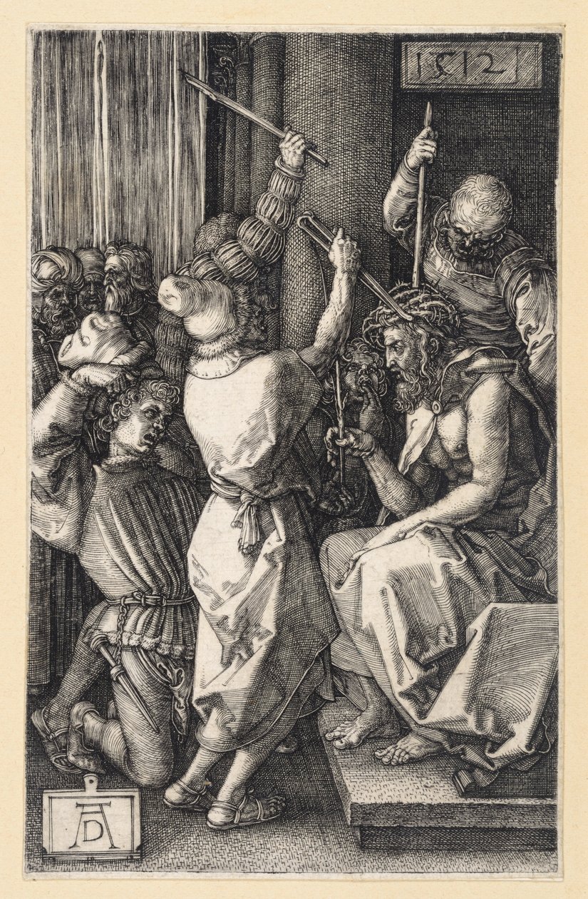 Kristuksen orjantappurakruunaus (Kuparikaiverruspassio) tekijältä Albrecht Dürer