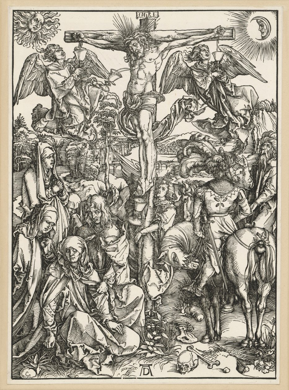 Kristuksen ristiinnaulitseminen (Suuri passio) tekijältä Albrecht Dürer