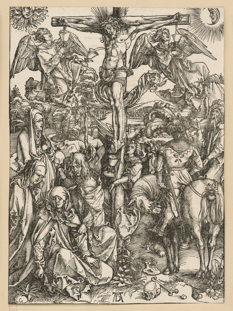 Kristuksen ristiinnaulitseminen (Suuri passio) tekijältä Albrecht Dürer