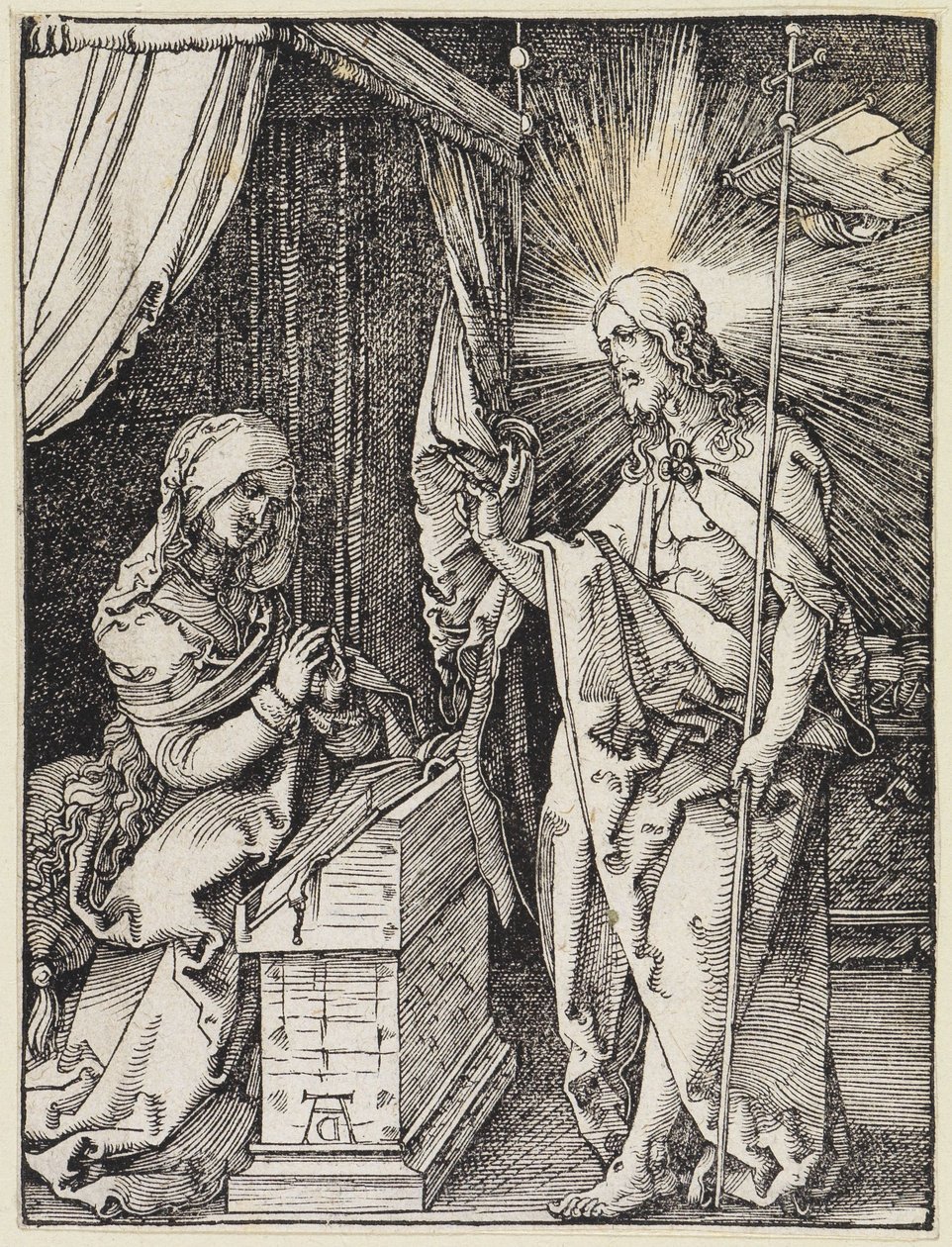 Kristus ilmestyy äidilleen tekijältä Albrecht Dürer