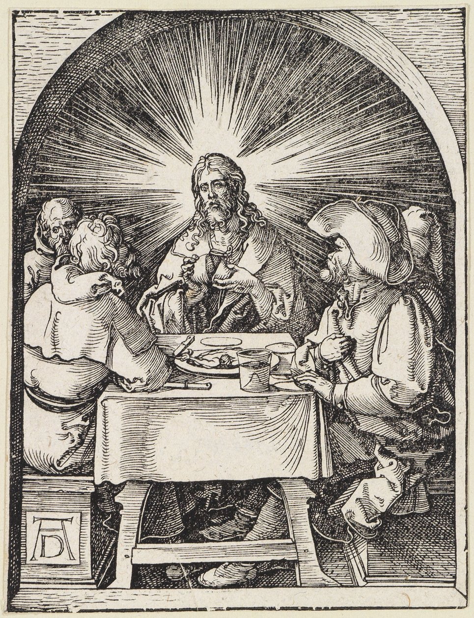 Kristus Emaaksessa tekijältä Albrecht Dürer