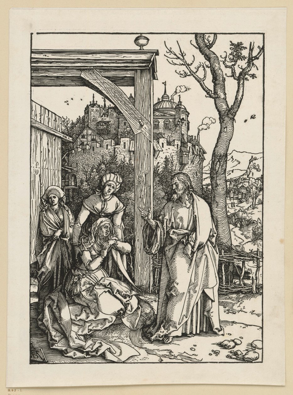 Kristus jättää jäähyväiset äidilleen (Marian elämä) tekijältä Albrecht Dürer