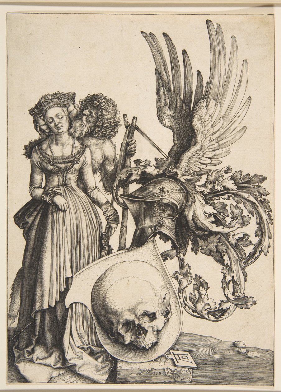 Vaakuna ja pääkallo tekijältä Albrecht Dürer