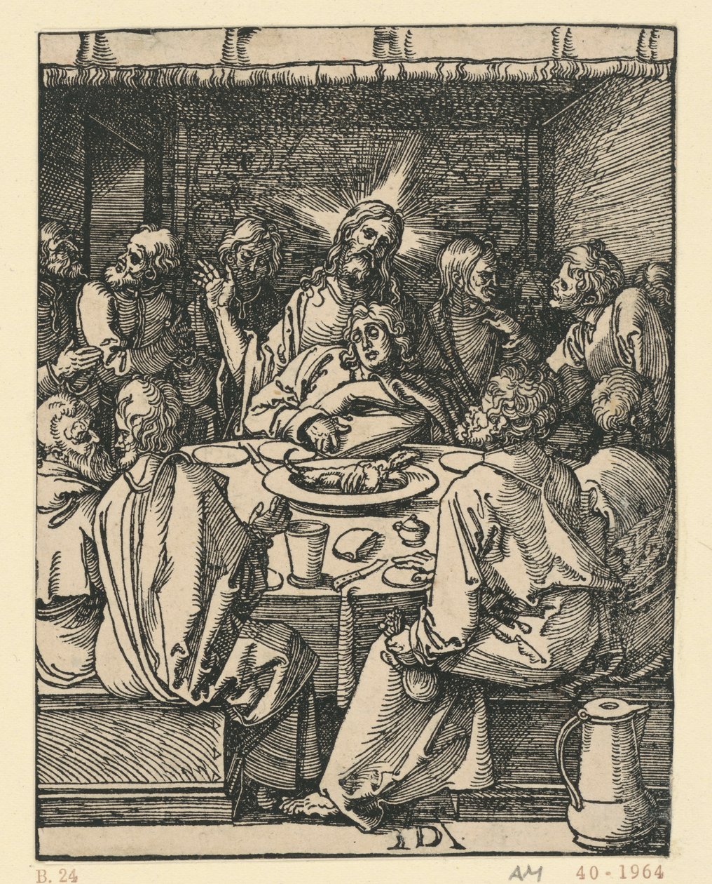 Viimeinen ehtoollinen (Pieni passio) tekijältä Albrecht Dürer