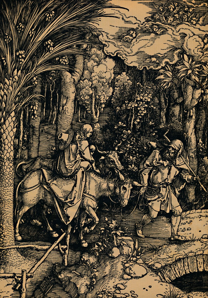 De Flight Egyptiin, Lento Egyptiin, 1503-1504. tekijältä Albrecht Dürer