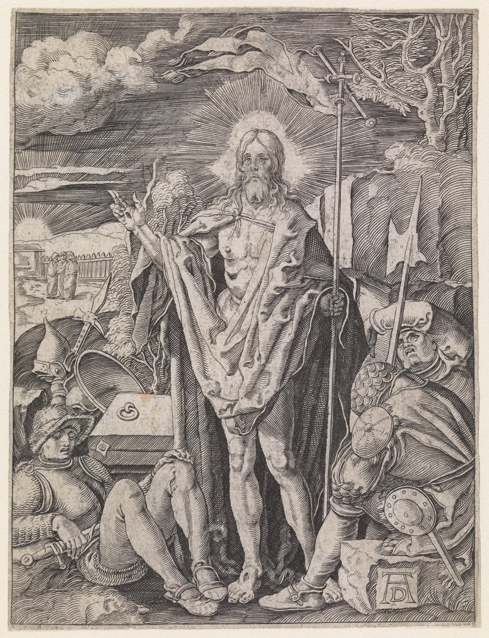 Kristuksen ylösnousemus tekijältä Albrecht Dürer