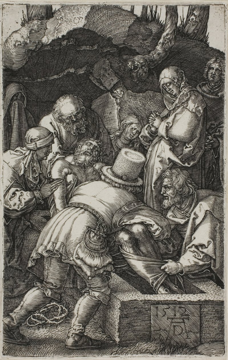 Deposition, teoksesta The Engraved Passion tekijältä Albrecht Dürer