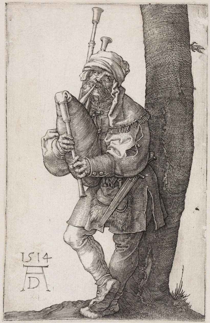Säkkipillinsoittaja tekijältä Albrecht Dürer