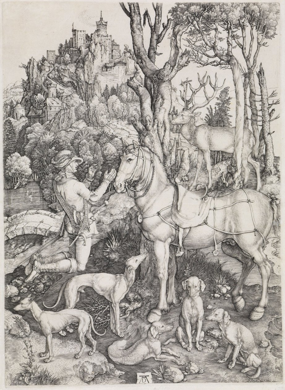 Pyhä Eustachius tekijältä Albrecht Dürer