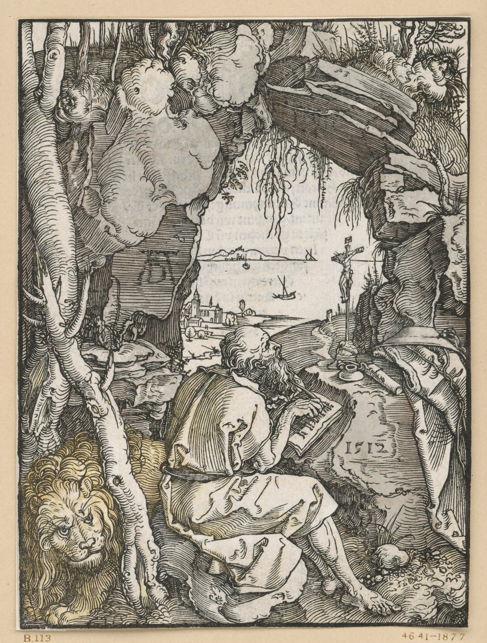 Pyhä Hieronymus kalliossa olevassa luolassa tekijältä Albrecht Dürer