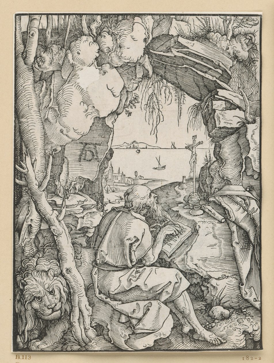 Pyhä Hieronymus kallioluolassa tekijältä Albrecht Dürer
