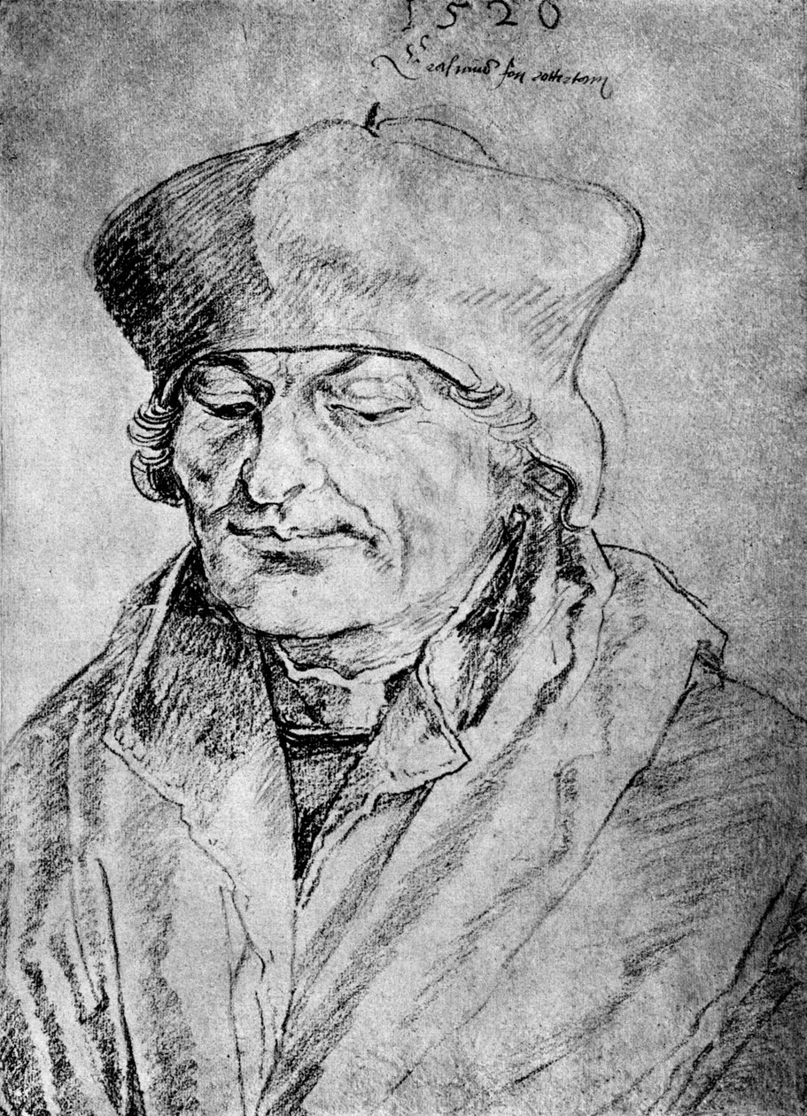 Desiderius Erasmus, 1520, 1936 tekijältä Albrecht Dürer