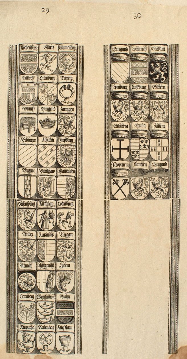 Yksityiskohdat 29 & 30 tekijältä Albrecht Dürer