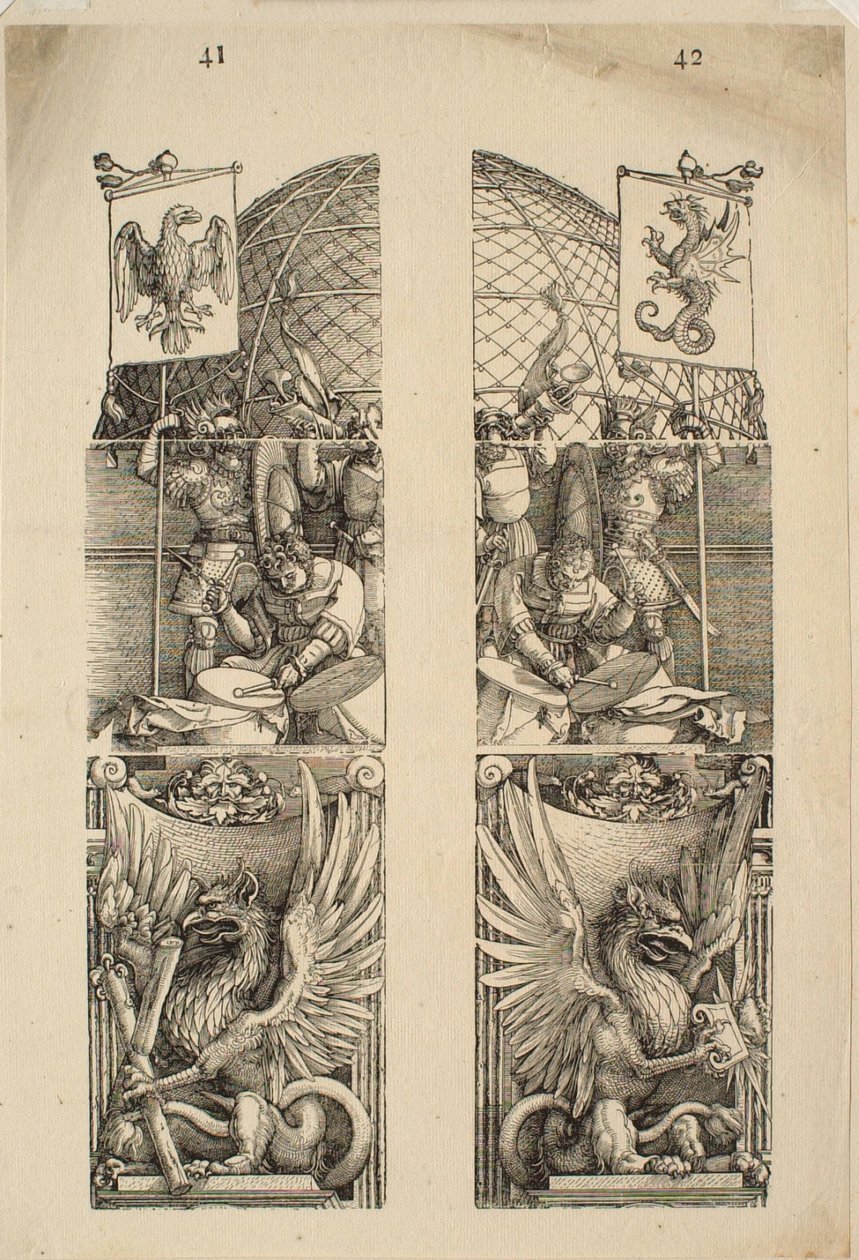 Yksityiskohdat 41 ja 42 tekijältä Albrecht Dürer