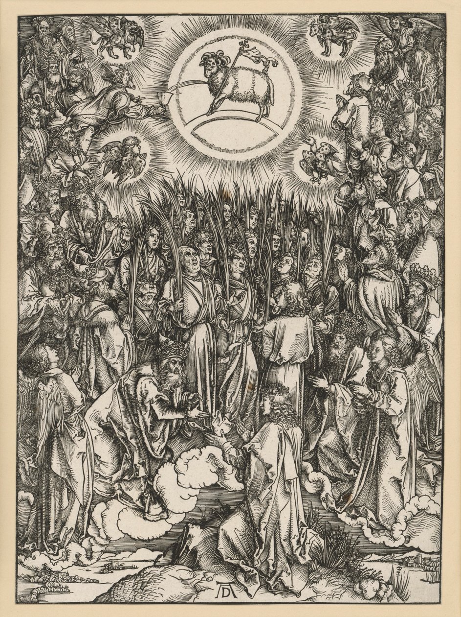 Karitsan palvonta Siionin vuorella (Ilmestyskirja) tekijältä Albrecht Dürer
