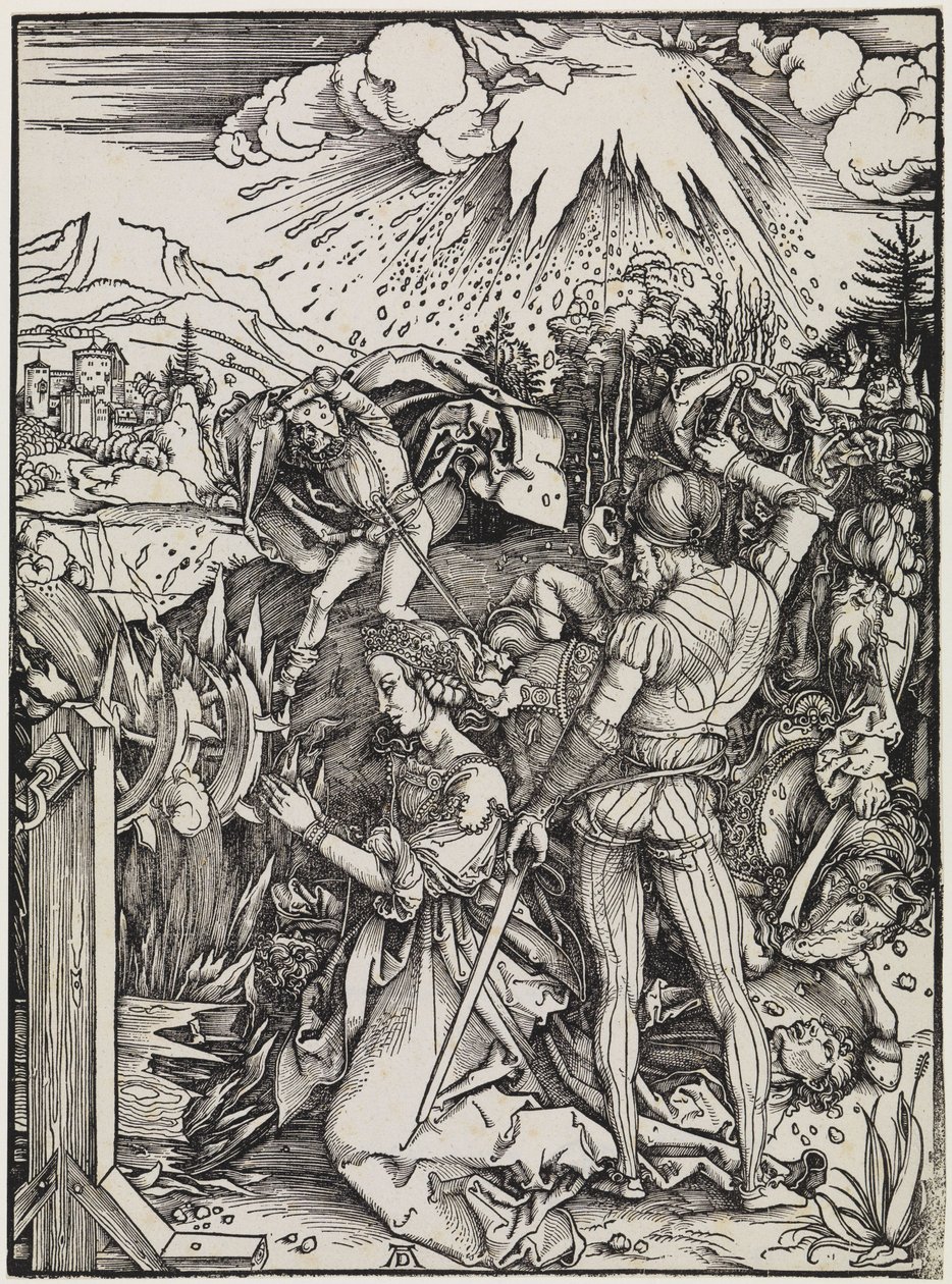 Pyhän Katariinan mestaus tekijältä Albrecht Dürer