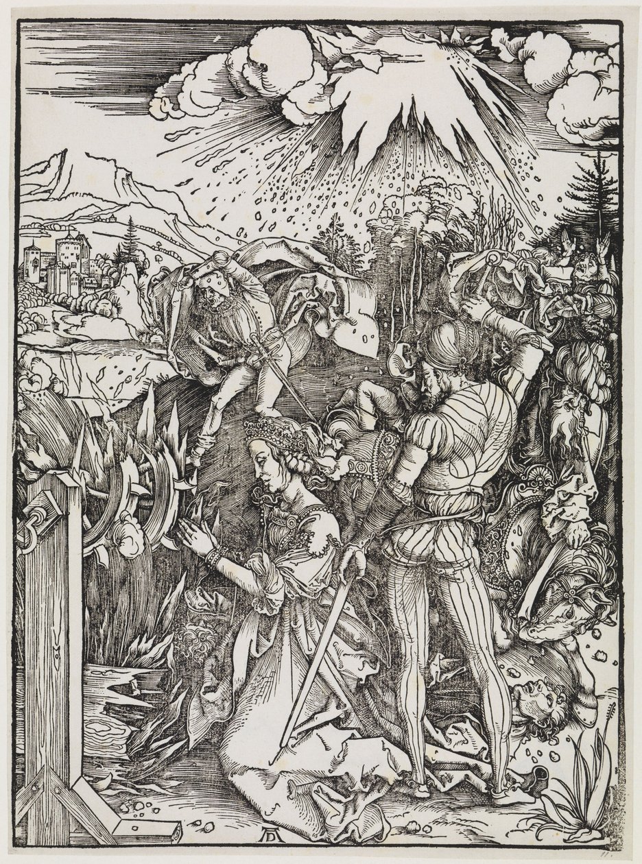 Pyhän Katariinan mestaus tekijältä Albrecht Dürer