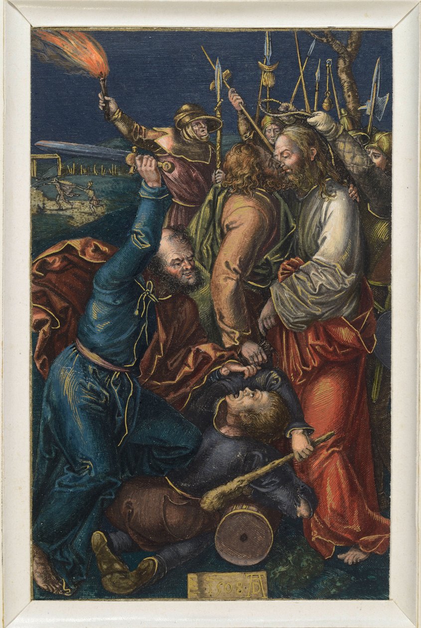 Kristuksen vangitseminen tekijältä Albrecht Dürer