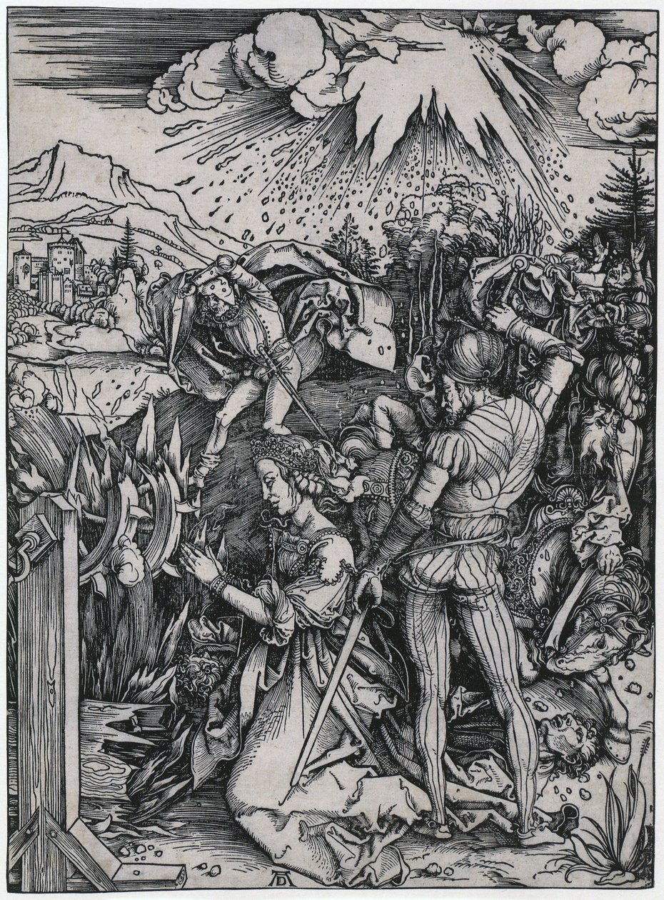 Pyhän Katariinan kärsimykset tekijältä Albrecht Dürer