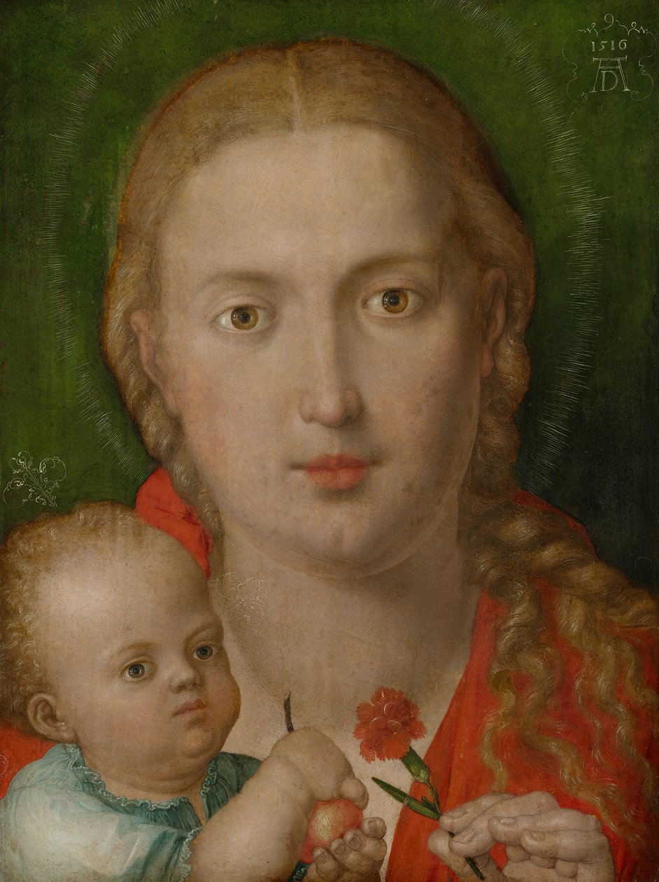 Jumalanäiti ja neilikka tekijältä Albrecht Dürer