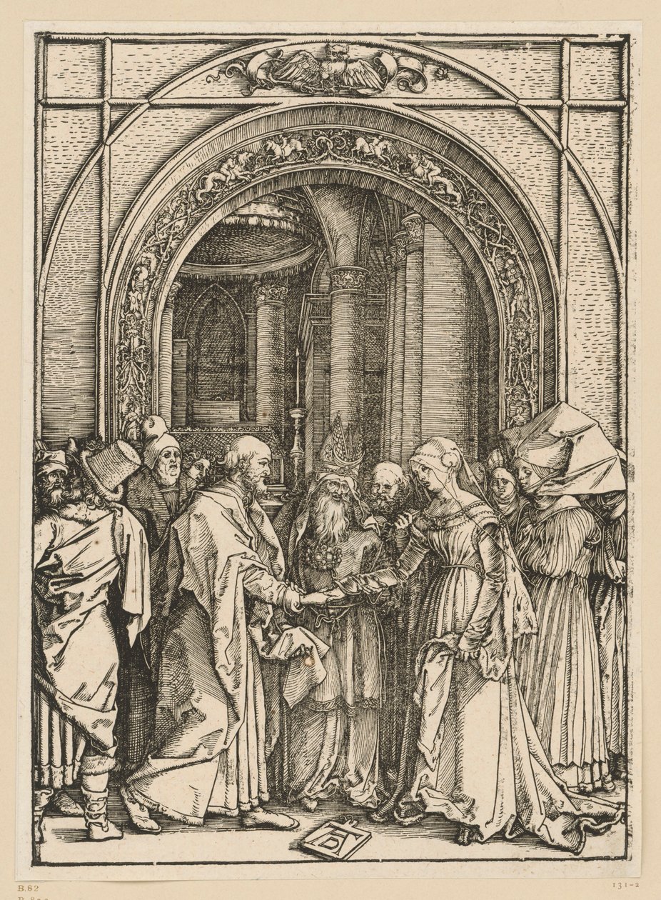 Marian kihlaus (Marian elämä) tekijältä Albrecht Dürer