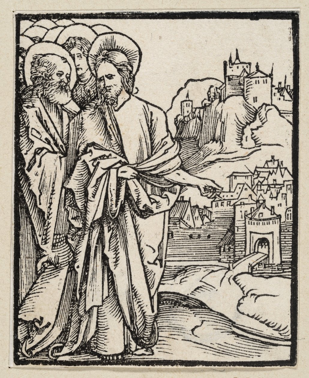 Jerusalemin tuhoa koskeva ennustus (teoksesta: Postilla, 43 puupiirrosta) tekijältä Albrecht Dürer
