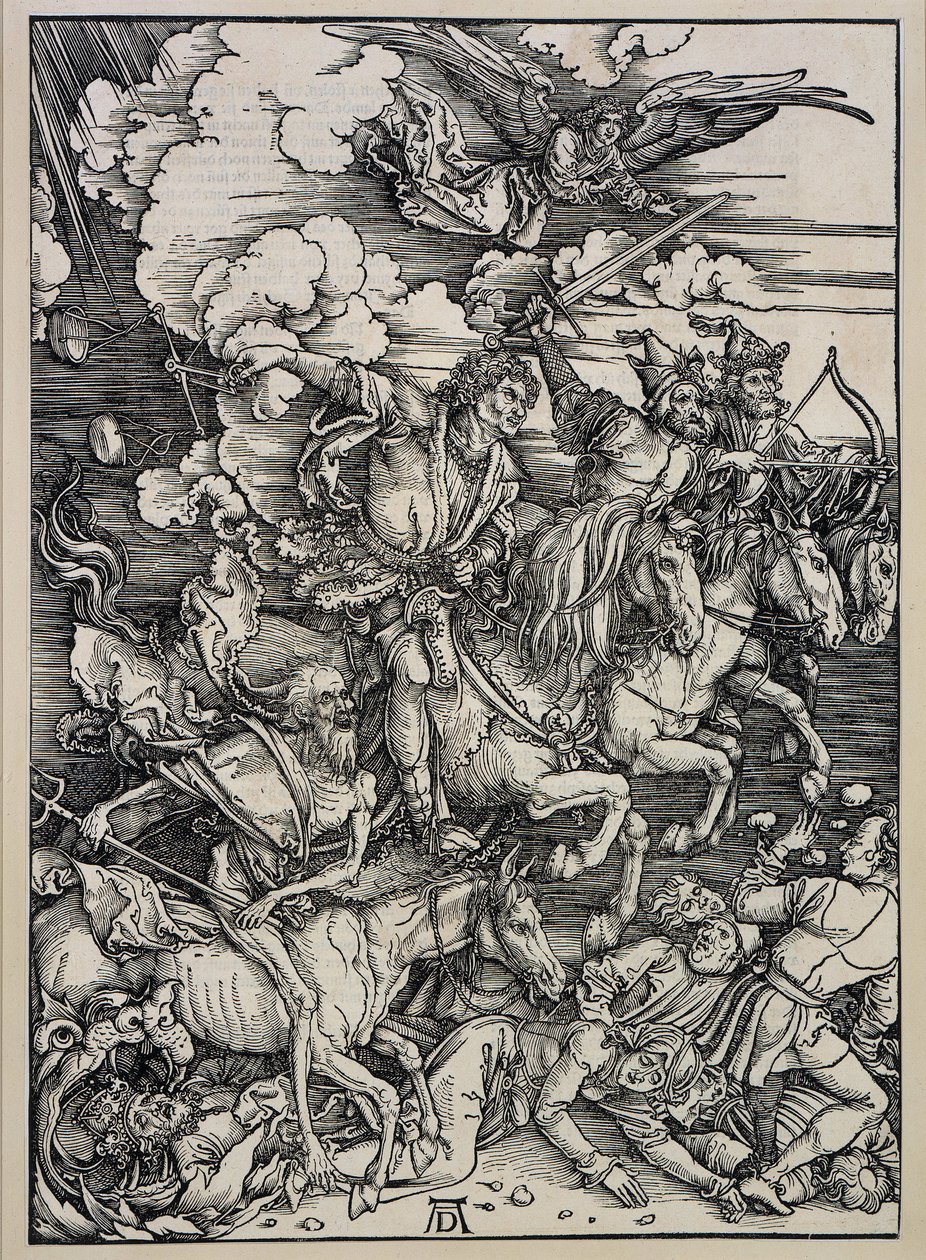 Neljä ratsastajaa (Ilmestyskirja) tekijältä Albrecht Dürer