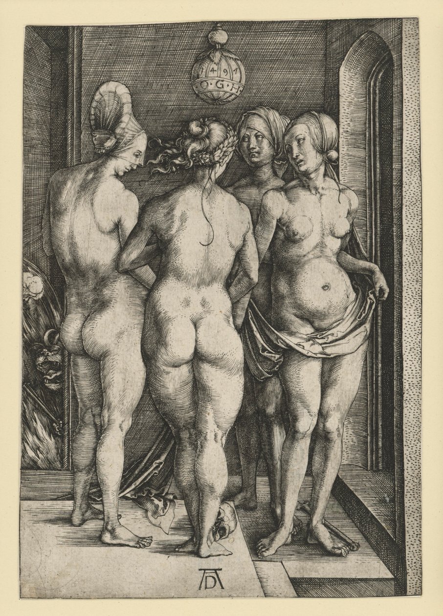 Neljä alastonta naista tekijältä Albrecht Dürer