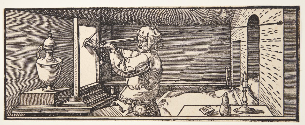 Piirtäjä piirtää maljakon tekijältä Albrecht Dürer