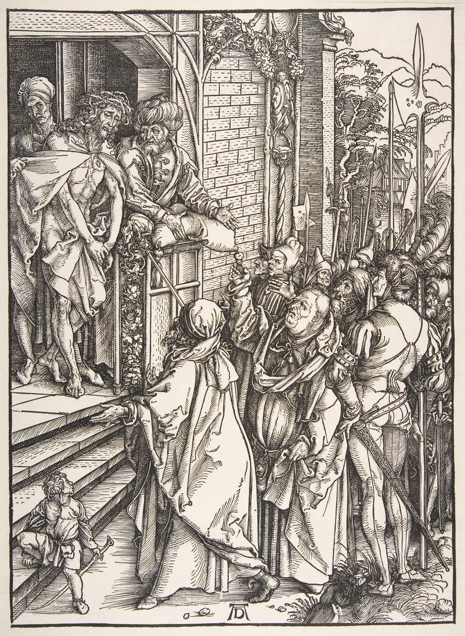 Ecce Homo, sarjasta The Large Passion, n. 1498-99. tekijältä Albrecht Dürer