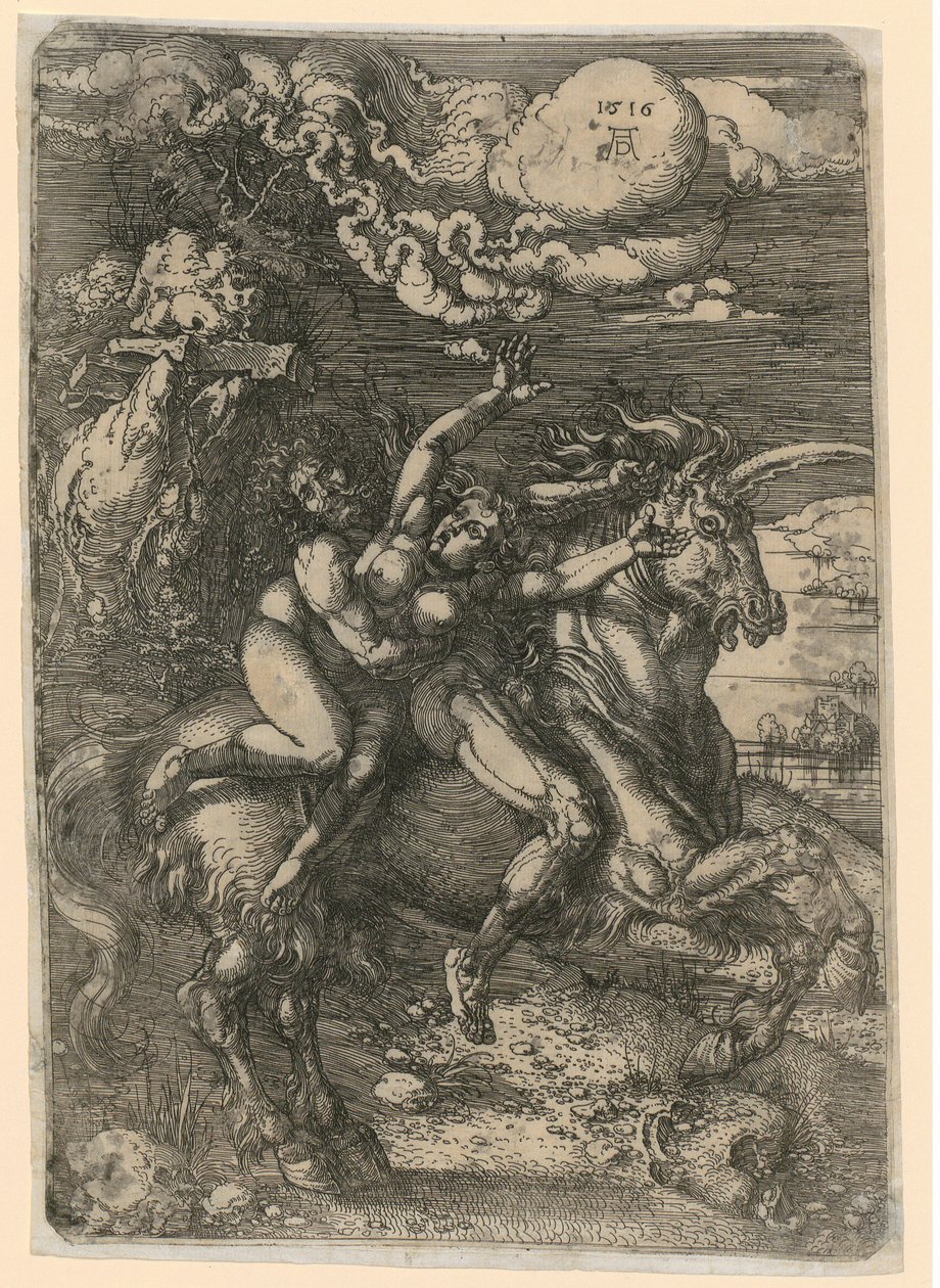 Ryöstö yksisarvisella tekijältä Albrecht Dürer