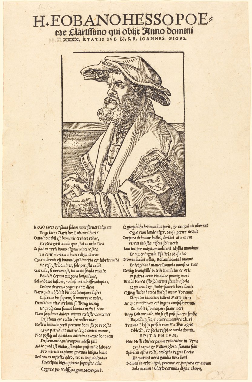 Eobanus Hess tekijältä Albrecht Dürer