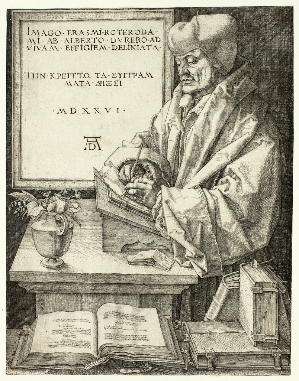 Erasmus Rotterdamilainen tekijältä Albrecht Dürer