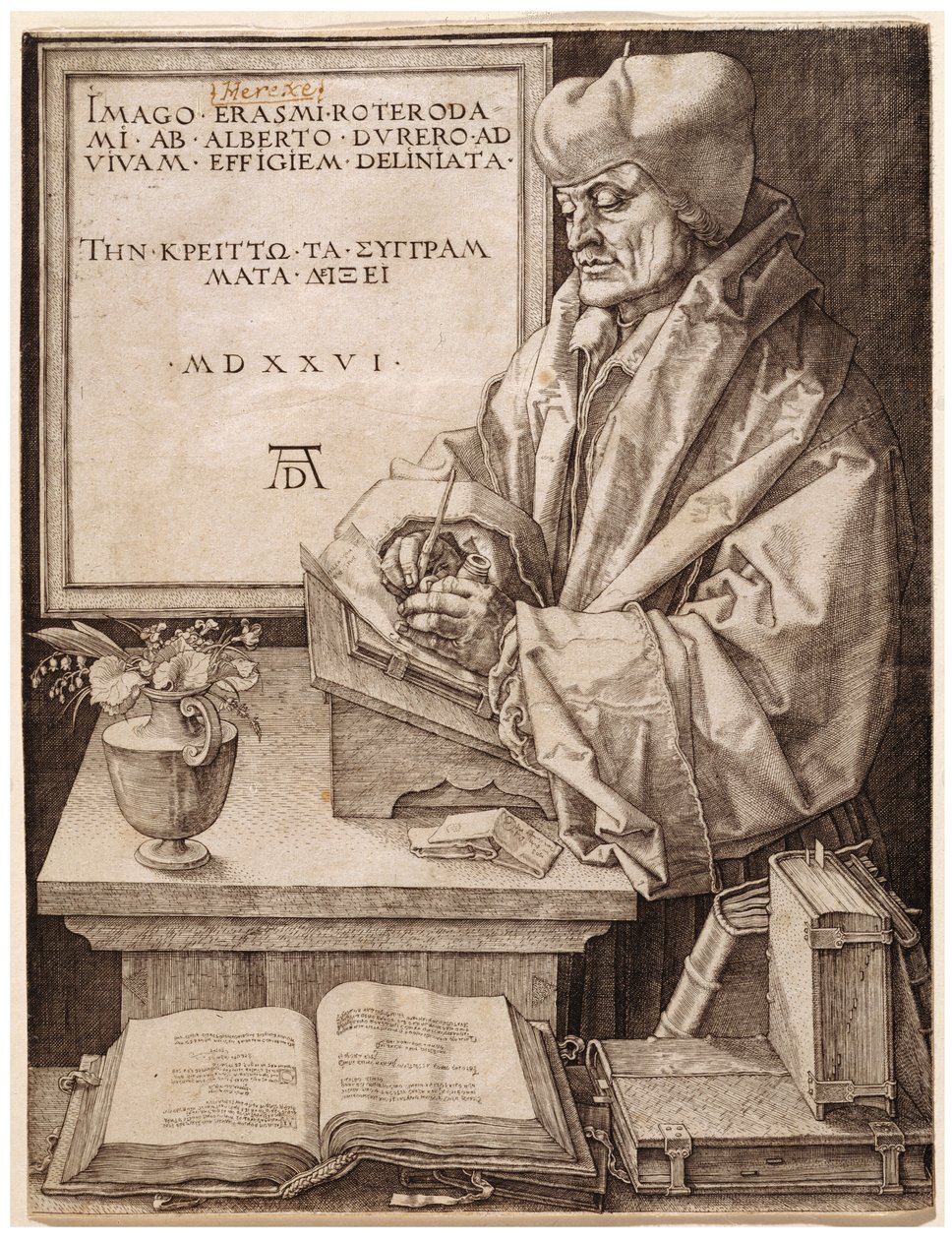Rotterdamin Erasmus tekijältä Albrecht Dürer