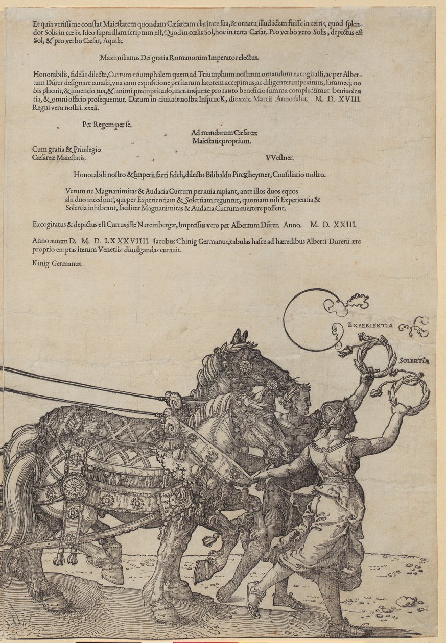 Experientia, sarjan ”Suuri voittokulkue” 8. numero tekijältä Albrecht Dürer