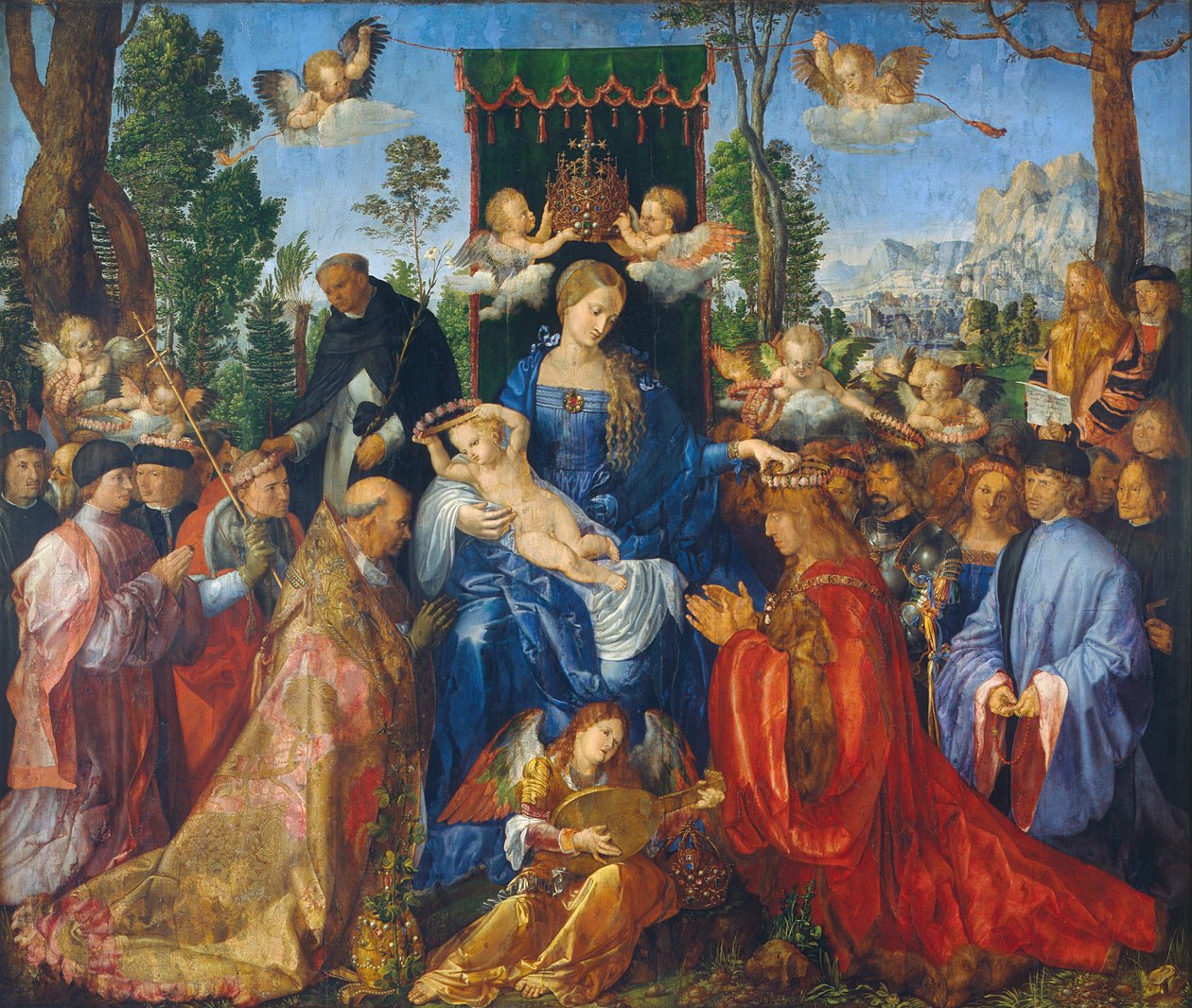 Ruusukon juhla tekijältä Albrecht Dürer