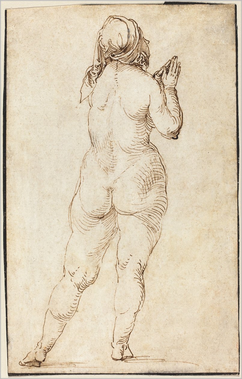 Nainen alaston rukoileva tekijältä Albrecht Dürer