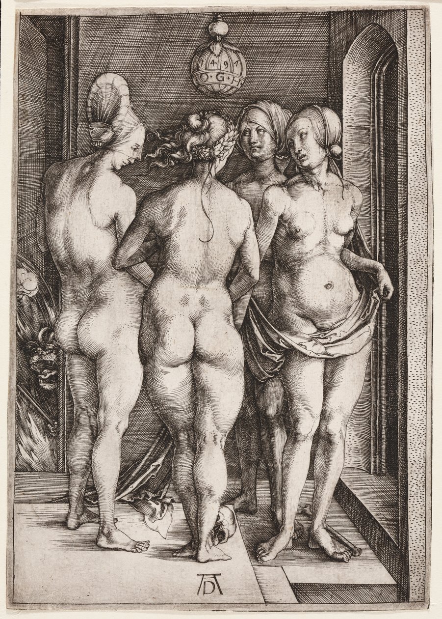 Neljä alastonta naista (Neljä noitaa) tekijältä Albrecht Dürer