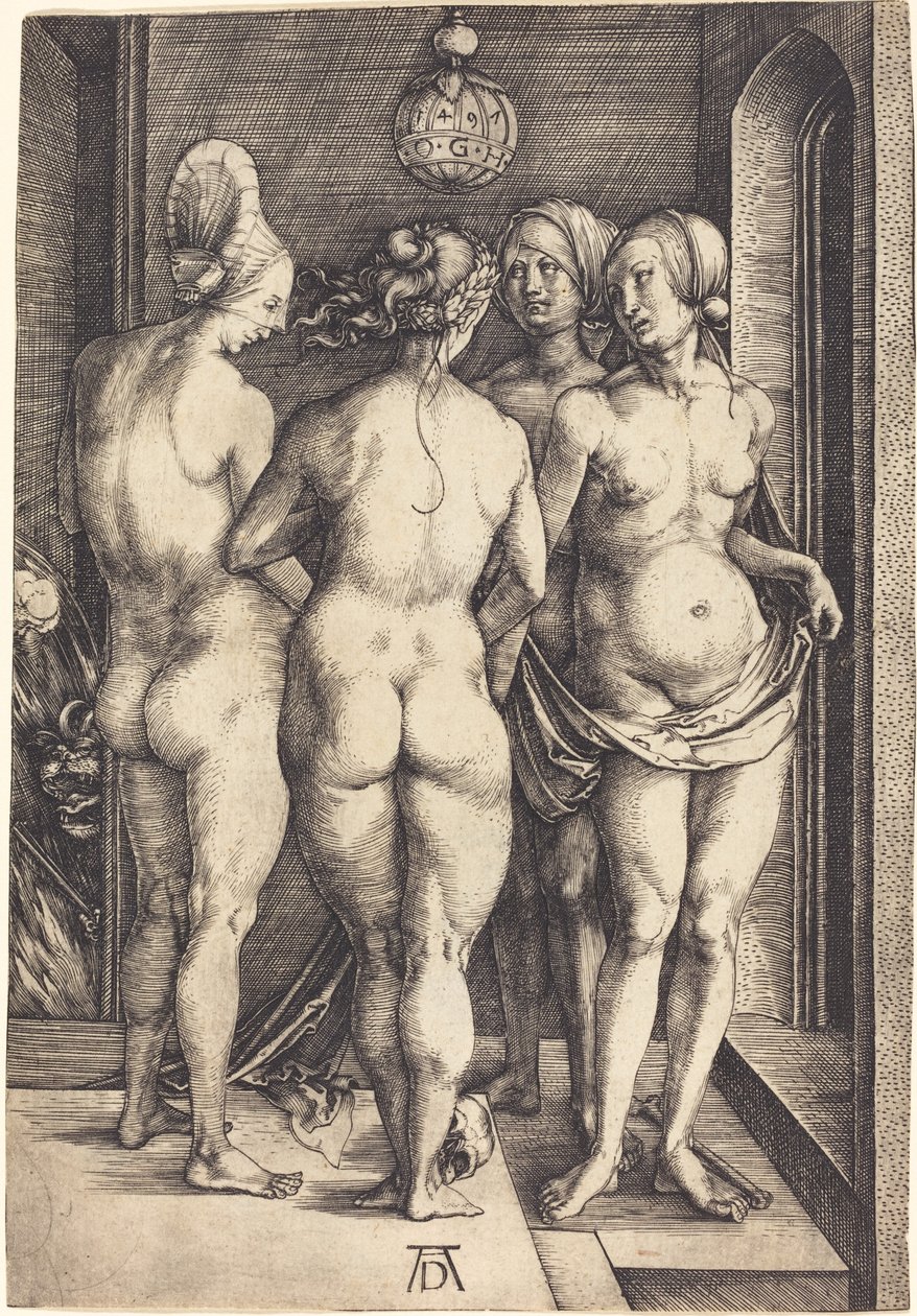 Neljä alaston naista tekijältä Albrecht Dürer