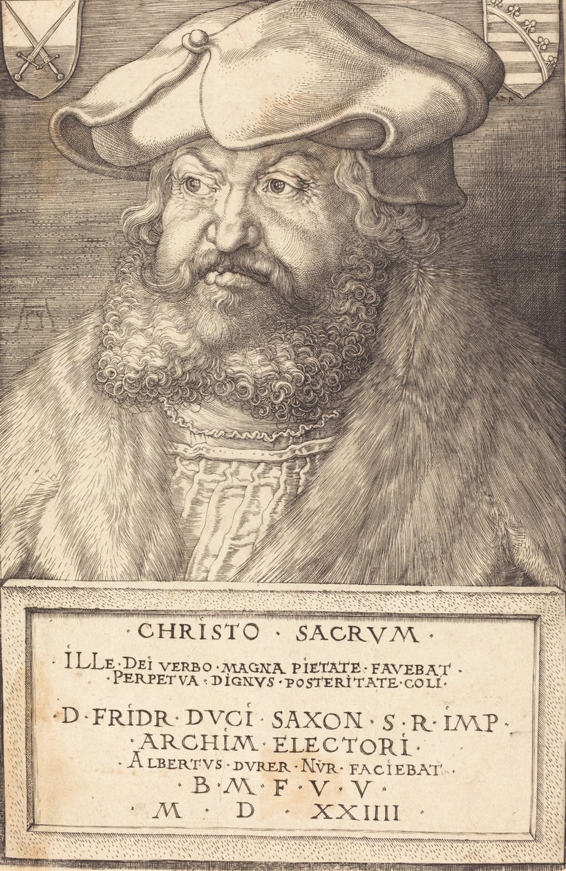 Frederick Viisas, Saksin vaaliruhtinas, 1524. tekijältä Albrecht Dürer