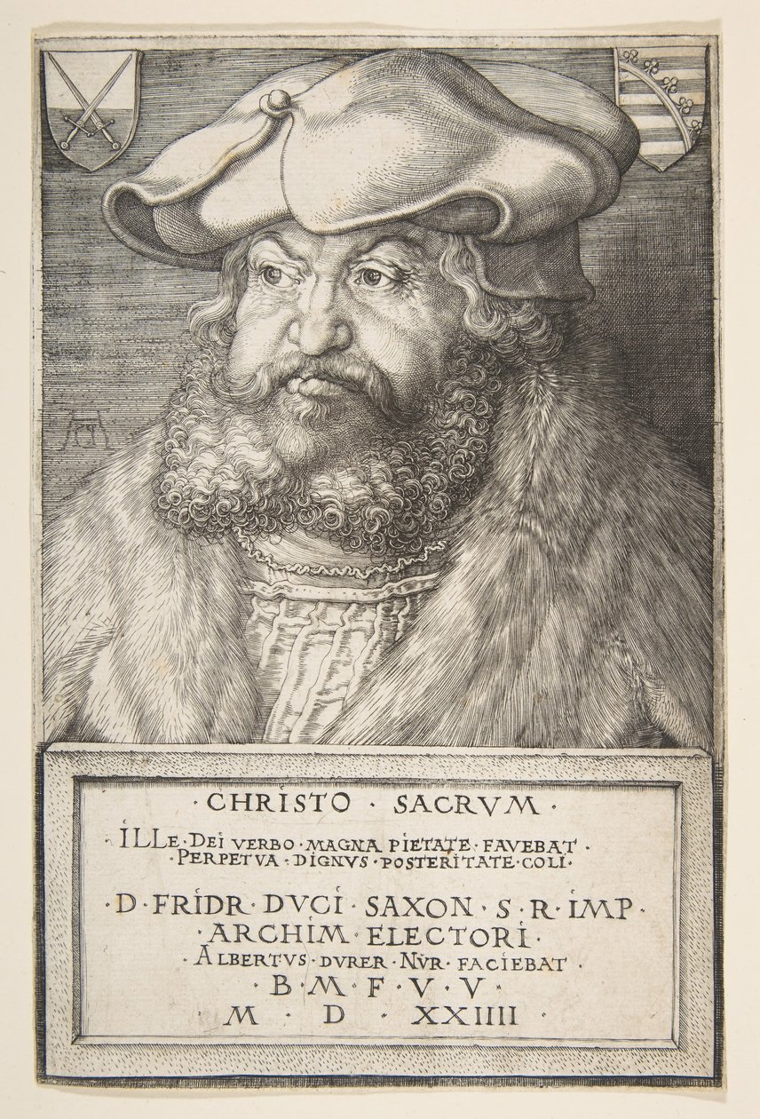 Frederick Viisas, Saksin vaaliruhtinas, 1524. tekijältä Albrecht Dürer