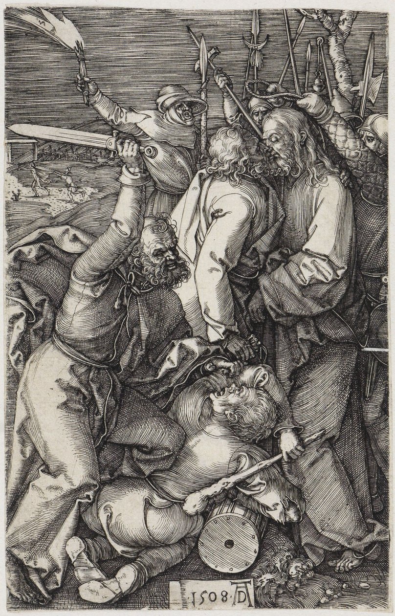 Kristuksen vangitseminen tekijältä Albrecht Dürer