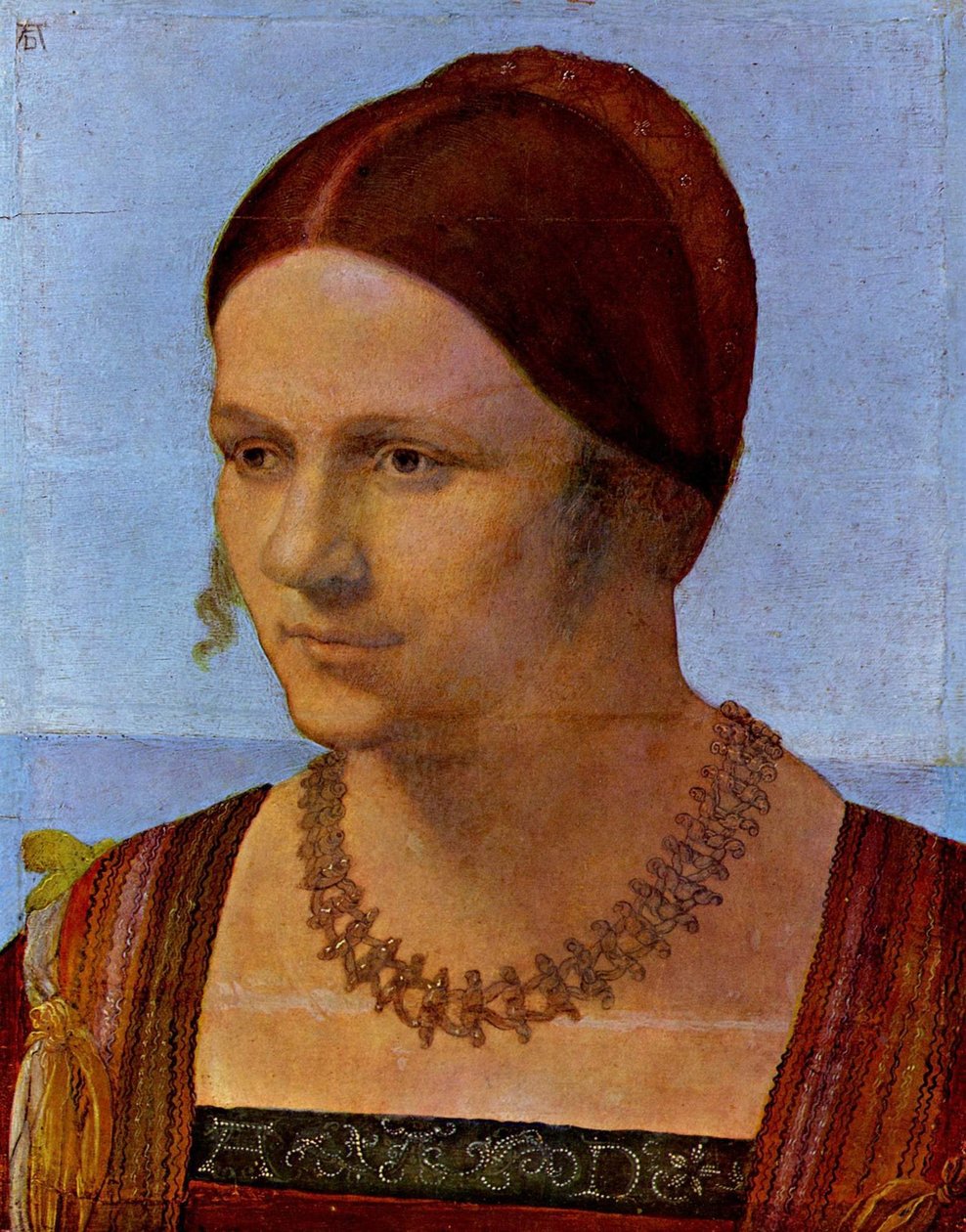 Saksa: Bildnis einer jungen Venezianerin Nuoren venetsialaisen naisen muotokuva tekijältä Albrecht Dürer