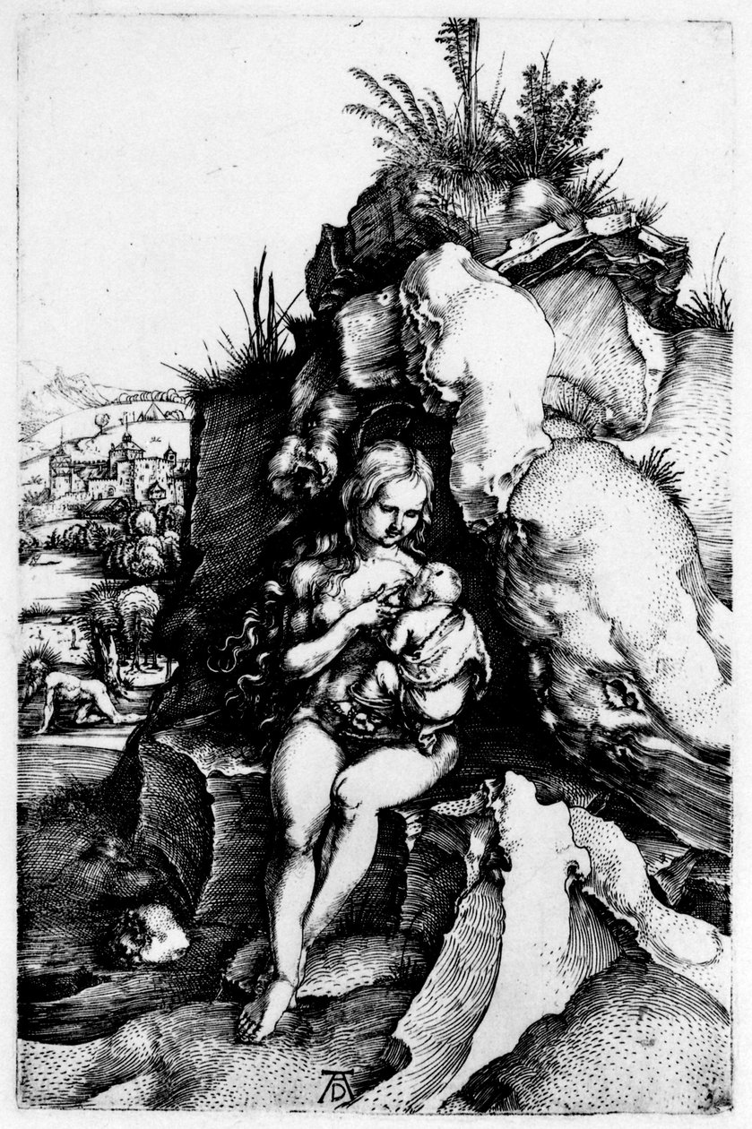 Saksa: Die Buße des Heiligen Chrysostomus Pyhän Johannes Krysostomoksen katumus. tekijältä Albrecht Dürer