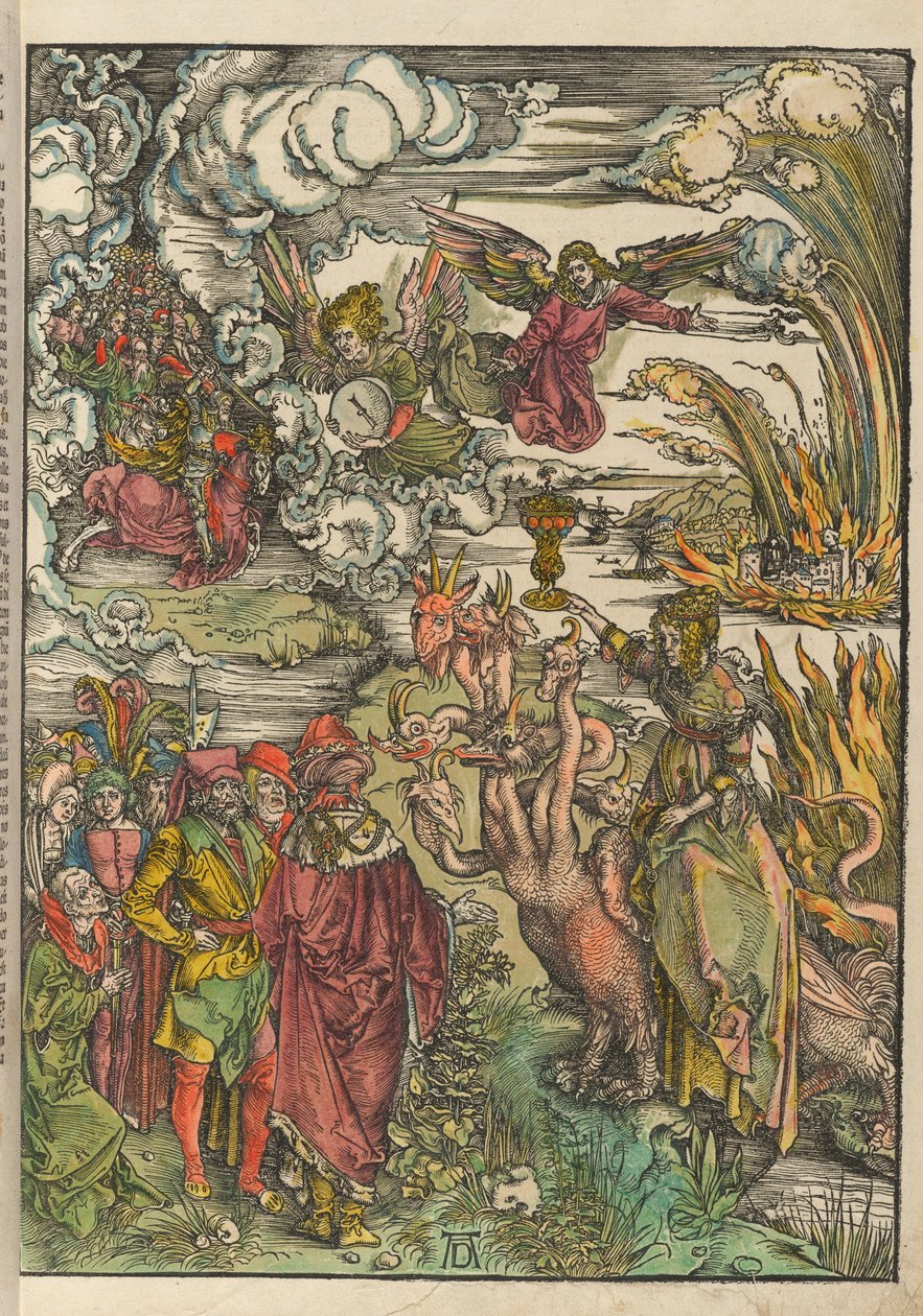Saksan kieli: Die babylonische Hure Babylonin huora tekijältä Albrecht Dürer
