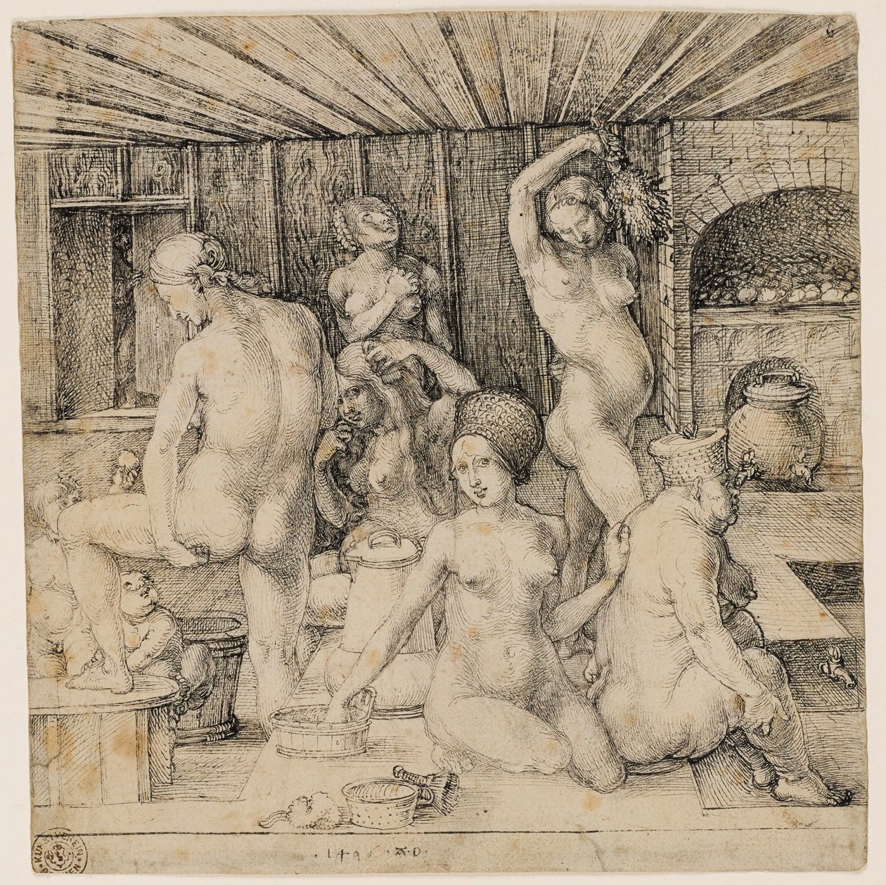 Saksa: Frauenbad Naisten kylpylä tekijältä Albrecht Dürer