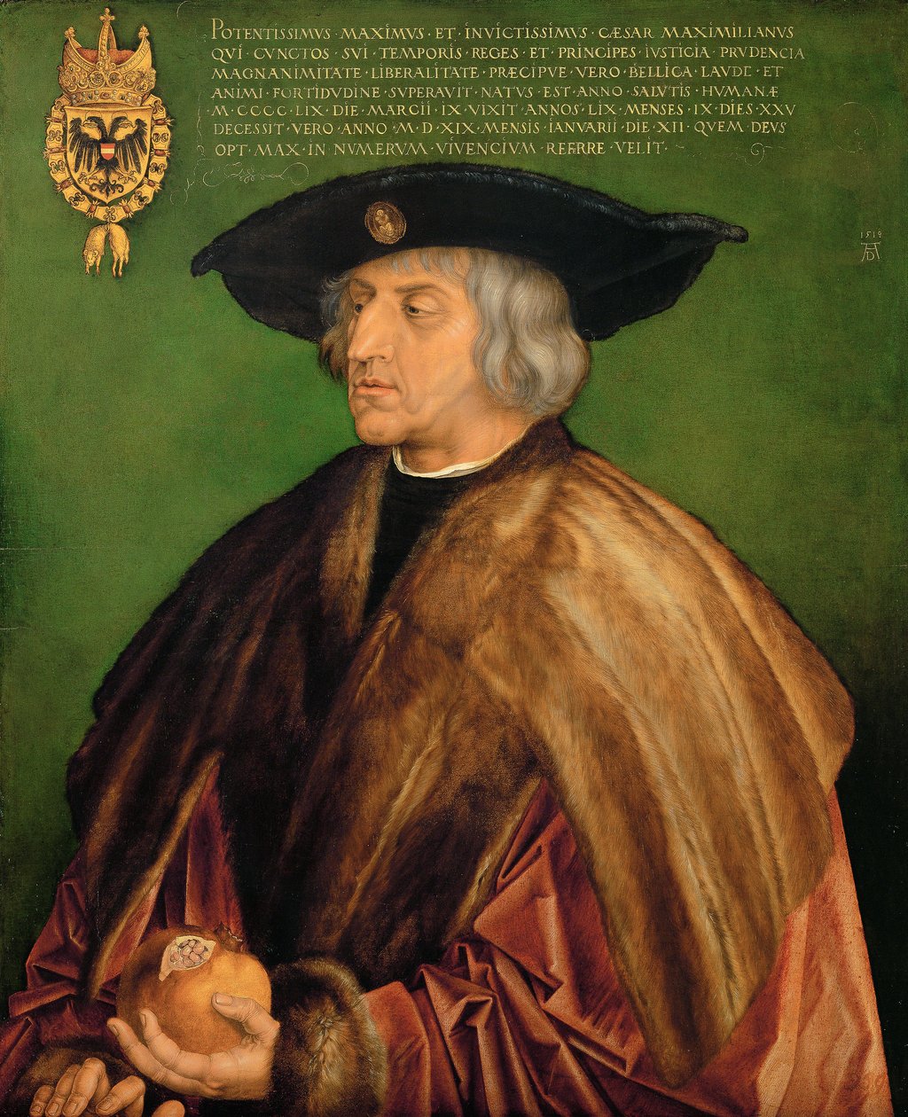 Saksa: Kaiser Maximilian I. Maximilian I, Pyhän saksalais-roomalaisen keisarin poika. tekijältä Albrecht Dürer