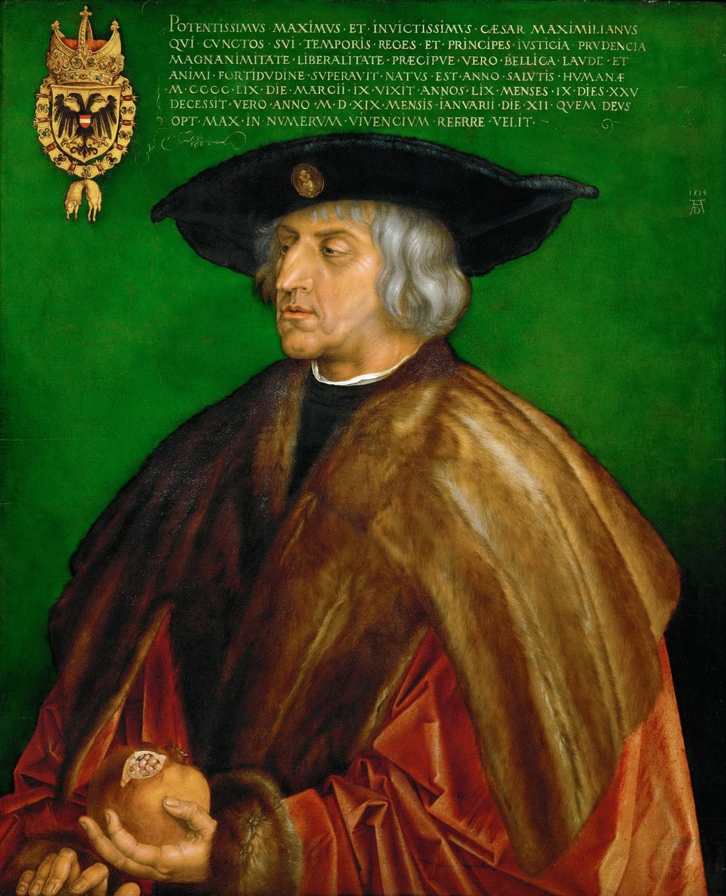 Saksa: Kaiser Maximilian I. Maximilian I, Pyhän saksalais-roomalaisen keisarin poika. tekijältä Albrecht Dürer